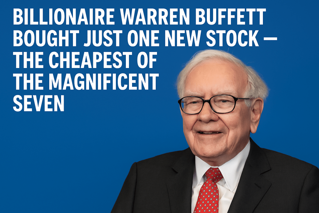 Billionaire Warren Buffett Bought Just One New Stock