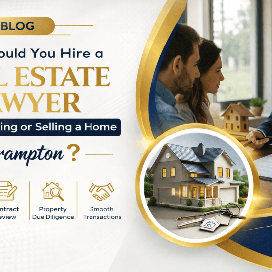 Hire a Real Estate Lawyer When Buying or Selling a Home in Brampton