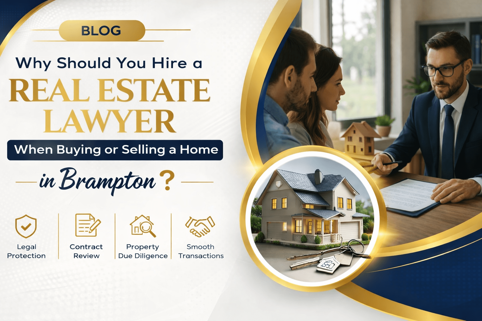 Hire a Real Estate Lawyer When Buying or Selling a Home in Brampton